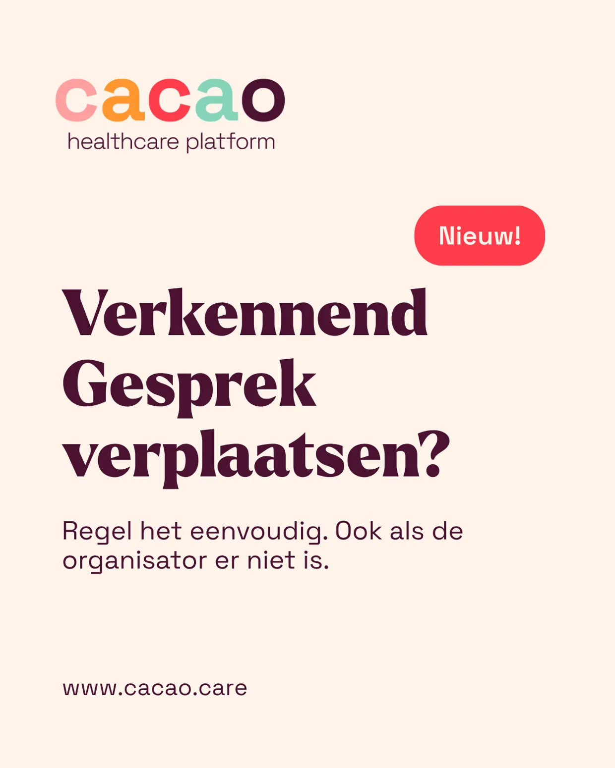 CACAO verkennend gesprek verplaatsen